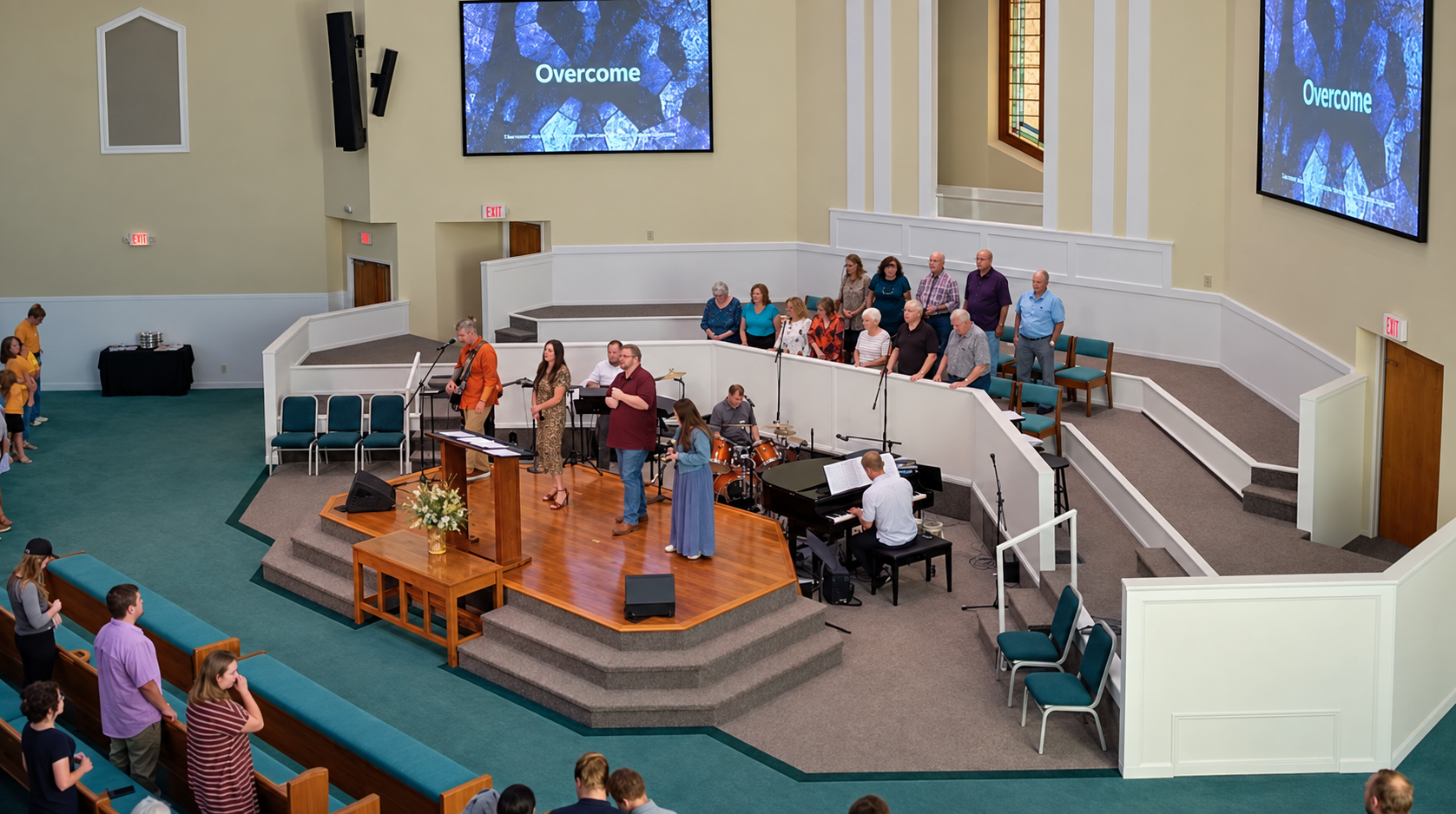 The Chattanooga Valley Baptist Church family gathered for worship